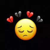 sad smile emoji dp